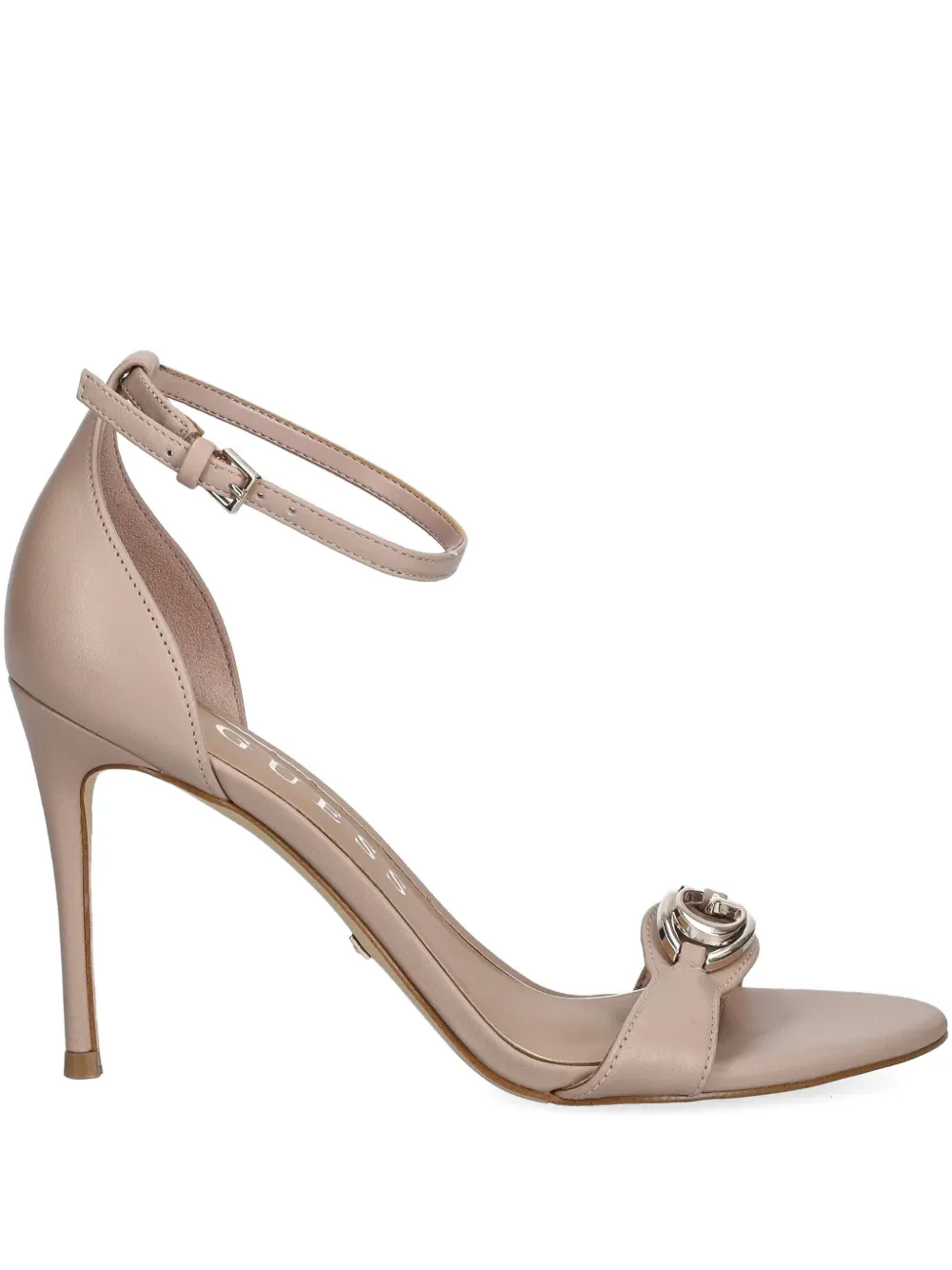 GUESS USA 100mm leather heeled pumps Pink