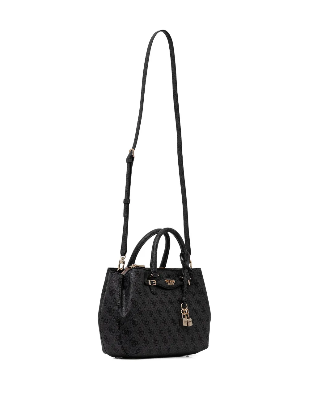 GUESS USA monogram-pattern tote bag - Zwart
