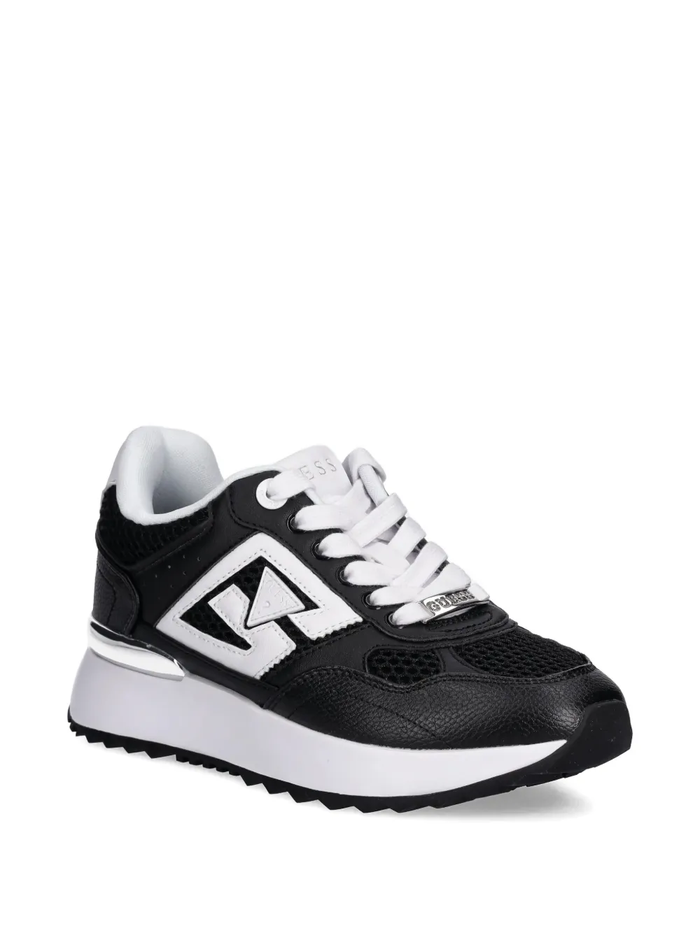 Guess Usa Logo Detail Sneakers In Black