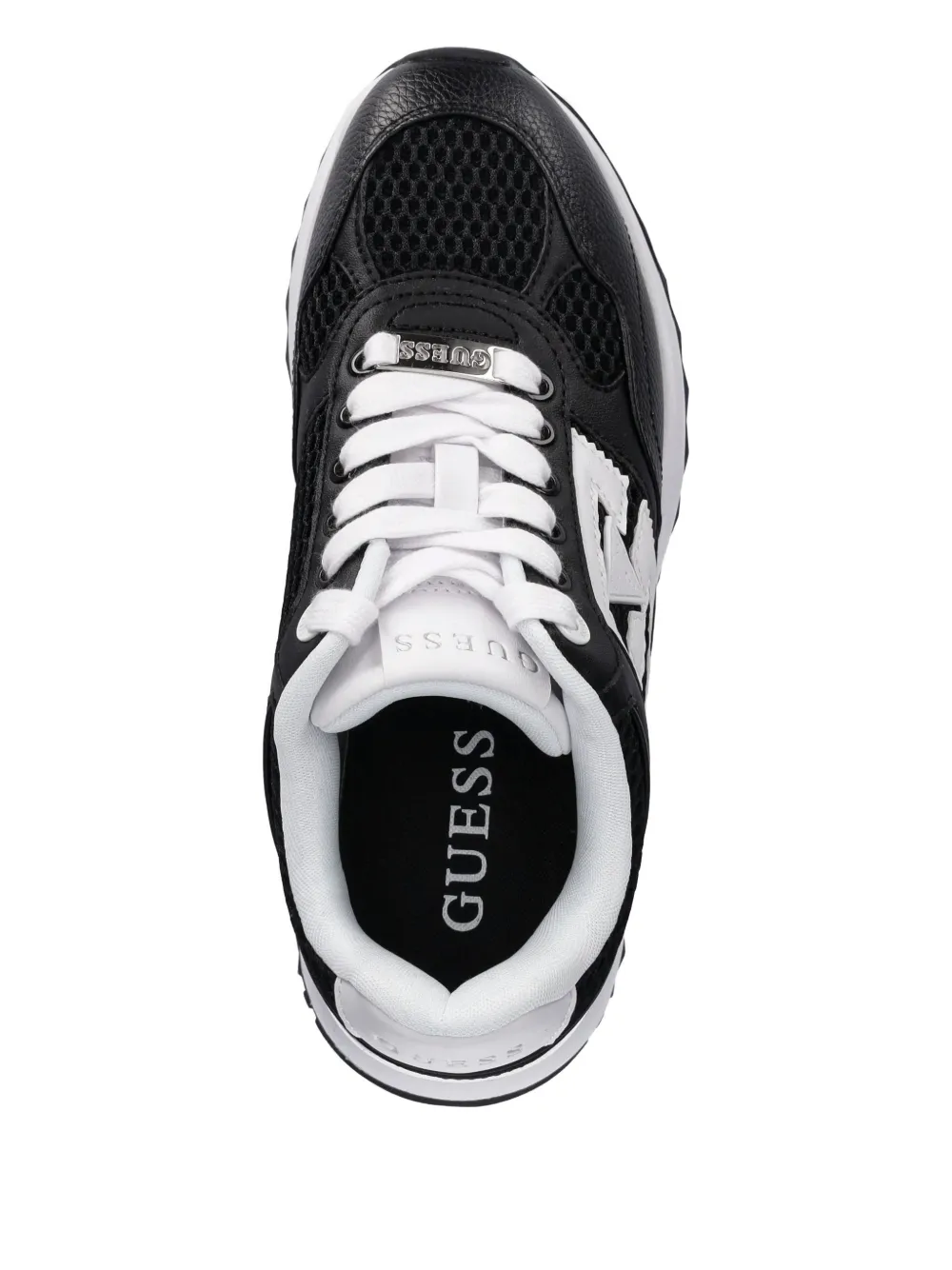 Guess Usa Logo Detail Sneakers In Black