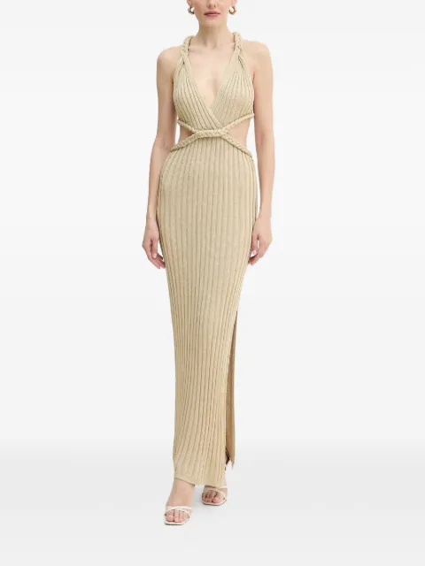 GUESS USA braided cutout maxi dress