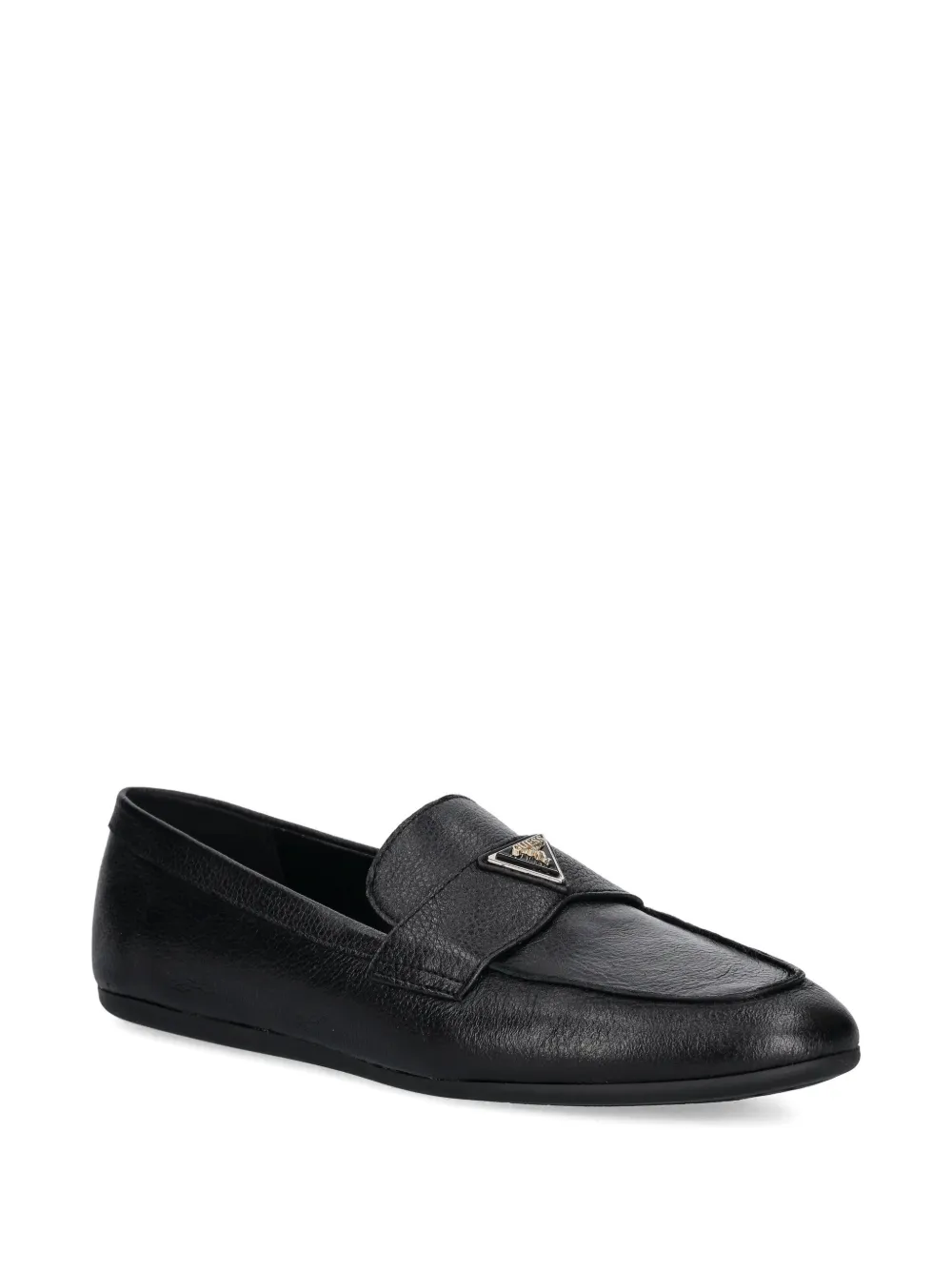 GUESS USA triangle-logo strap loafers - Zwart