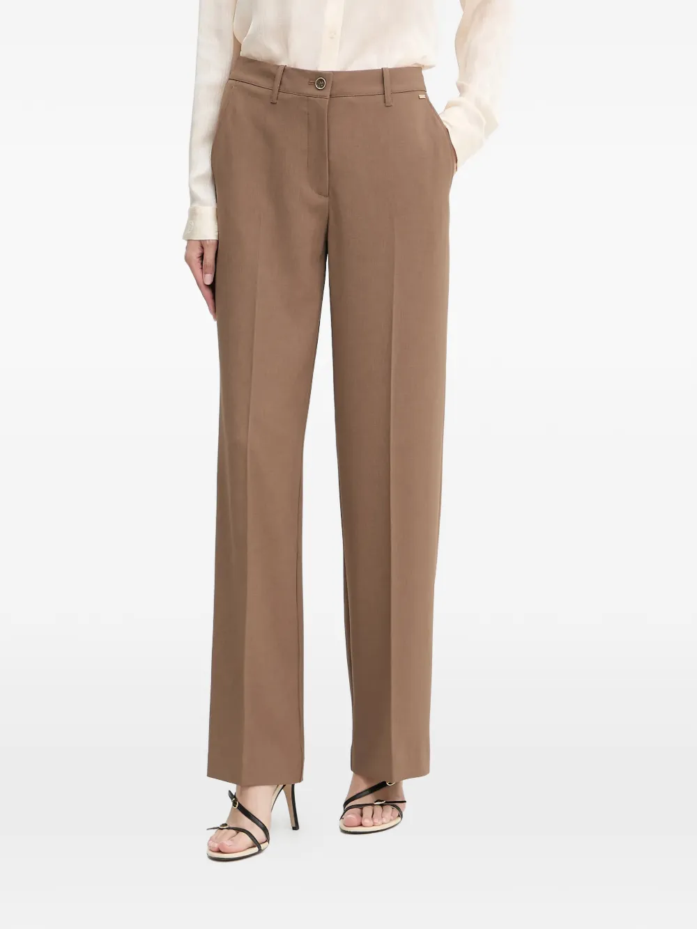 GUESS USA pressed-crease trousers | Brown | Image 1