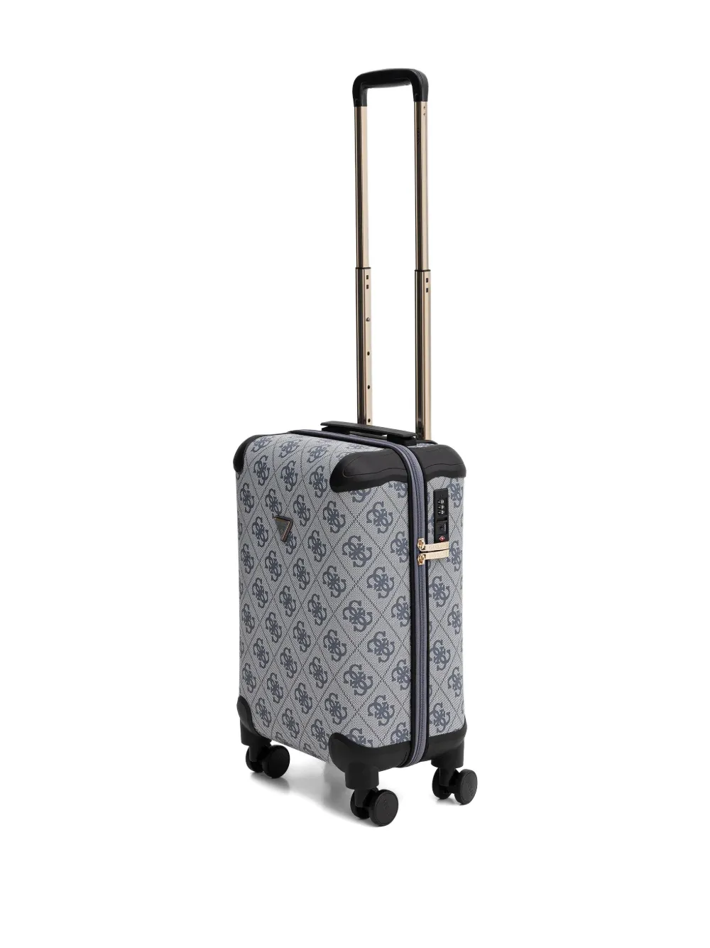Guess Usa Berta 4g Logo-monogram Trolley Case In Blue