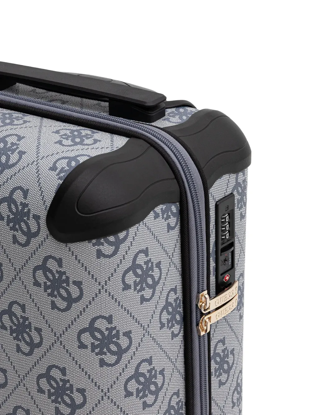 Guess Usa Berta 4g Logo-monogram Trolley Case In Blue