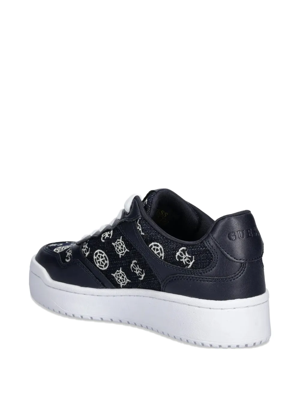 Guess Usa Logo-print Sneakers In Blue