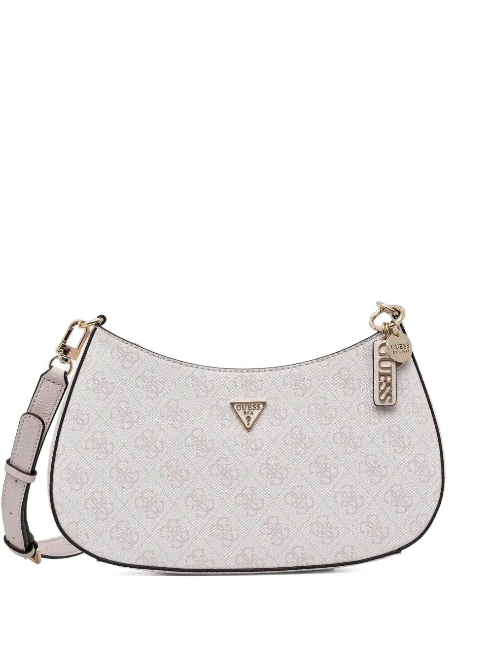 GUESS USA Crossbodytas met logoplakkaat Beige
