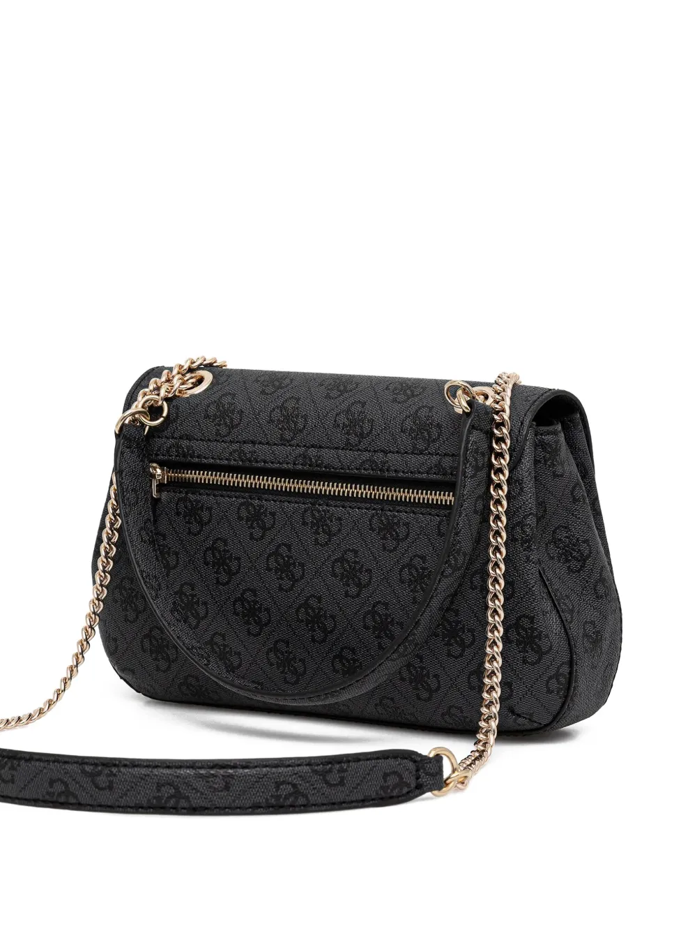 GUESS USA Schoudertas met logopatroon - Zwart