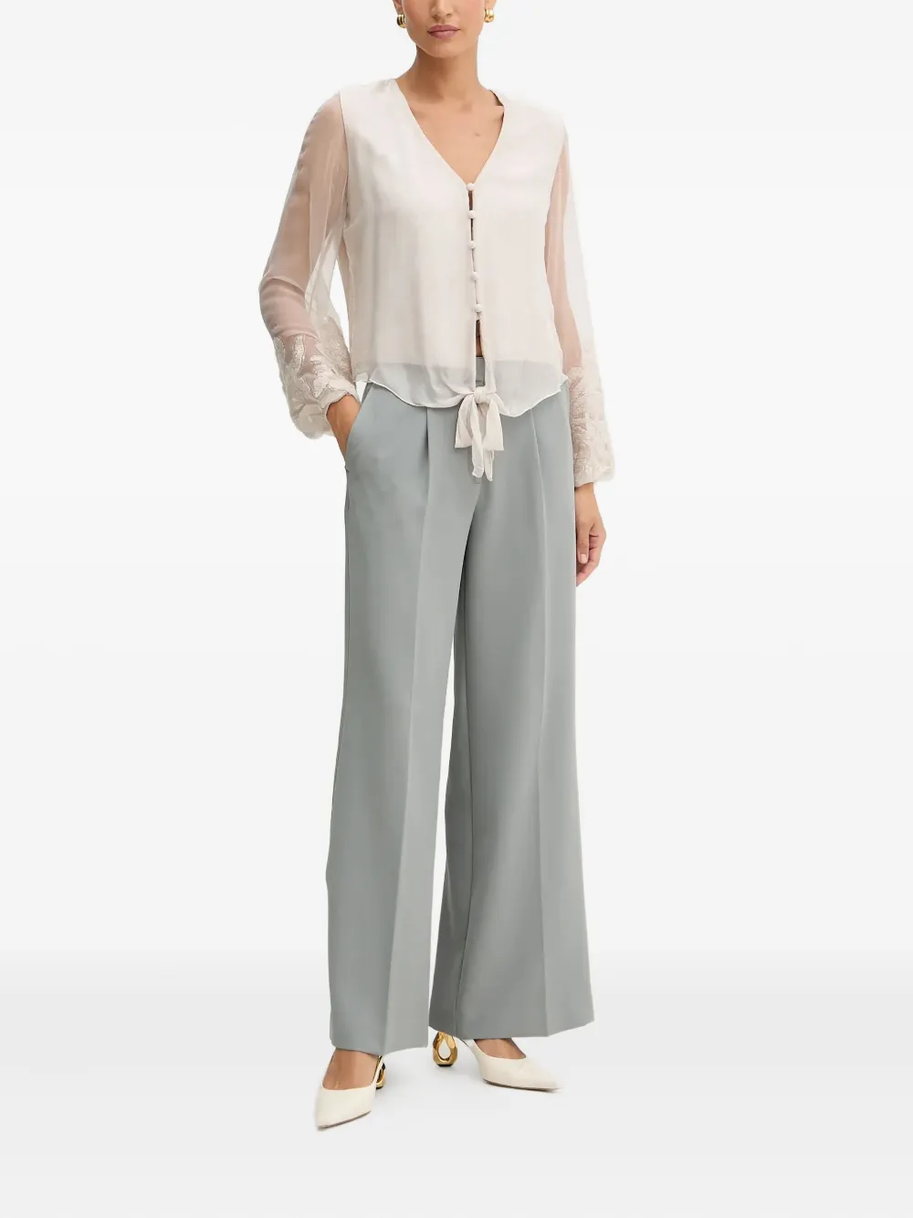 GUESS USA Blouse met V-hals - Wit