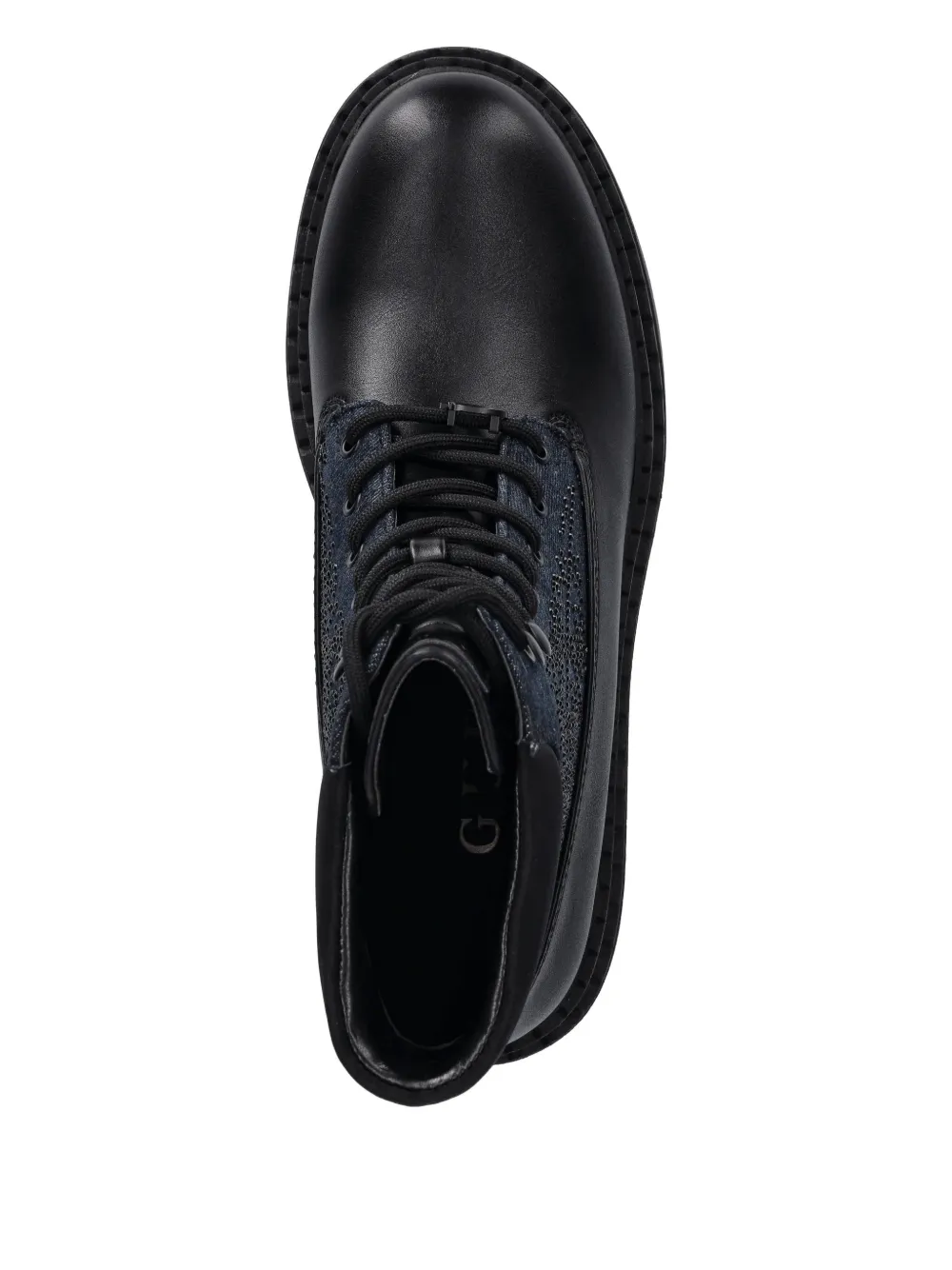 GUESS USA Verfraaide veterlaarzen Zwart