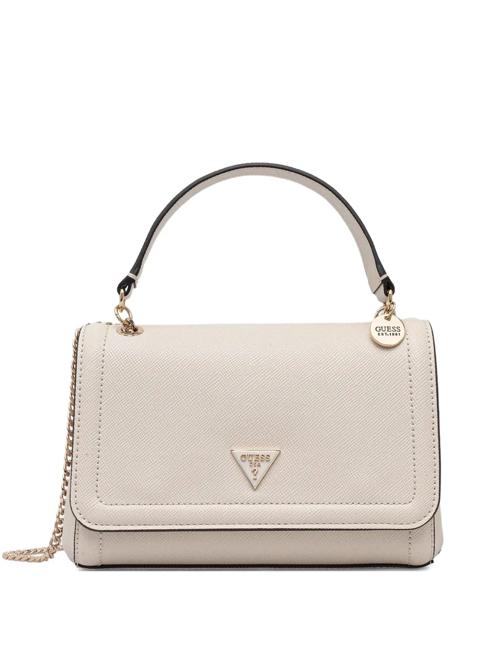 GUESS USA Borsa a tracolla Noelle con catena - Toni neutri