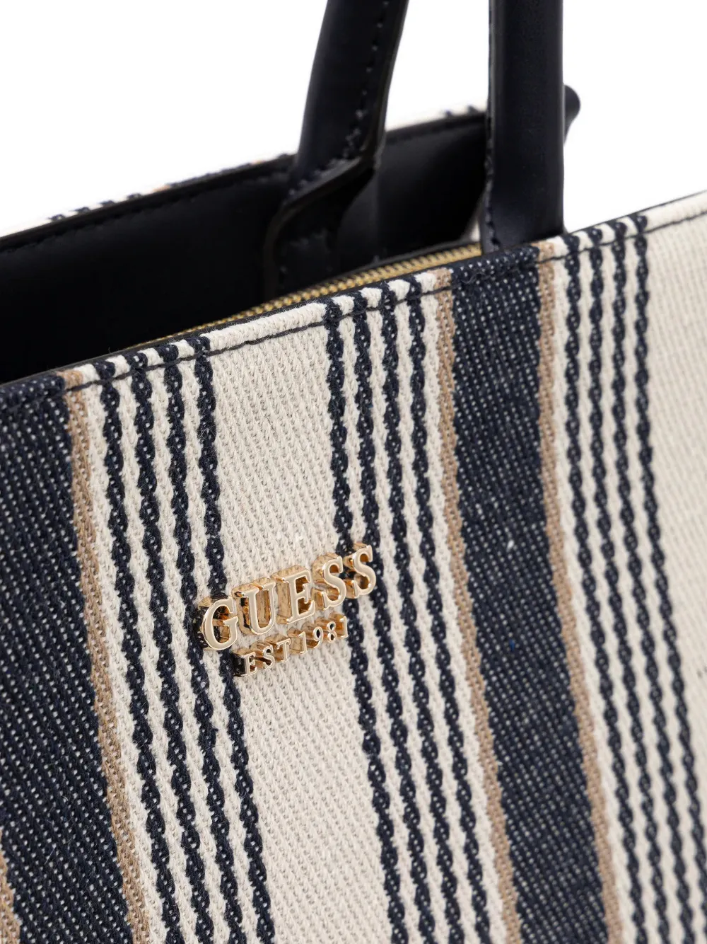 Guess Usa Nicolette Striped Top-zip Tote Bag In Multi