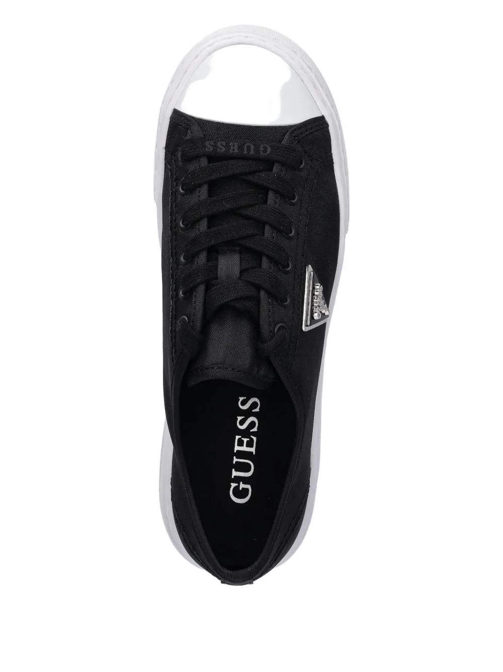 GUESS USA platform logo sneakers Zwart