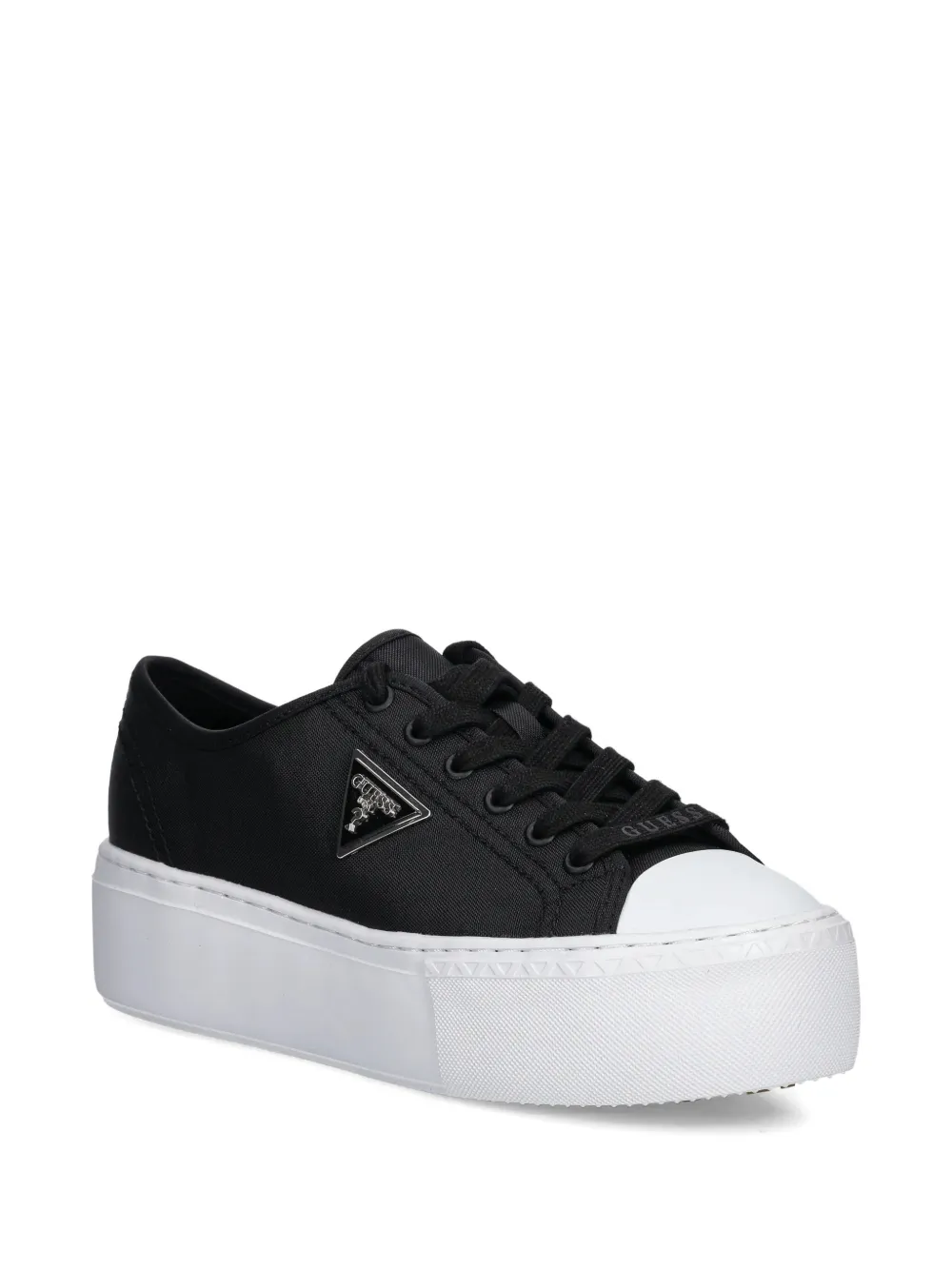 GUESS USA platform logo sneakers Zwart