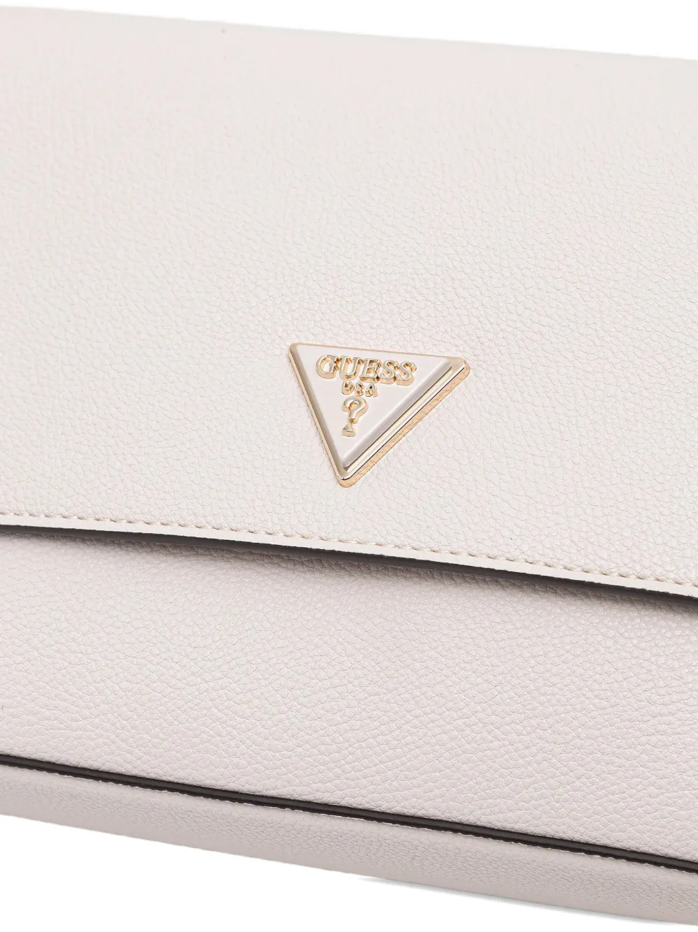 Guess Usa Logo-plaque Cross Body Bag In Neutral