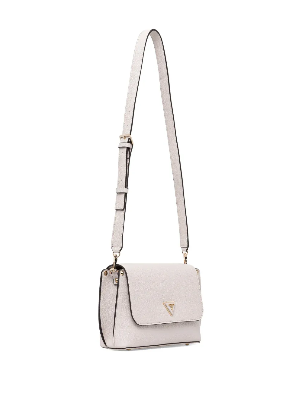 Guess Usa Logo-plaque Cross Body Bag In Neutral