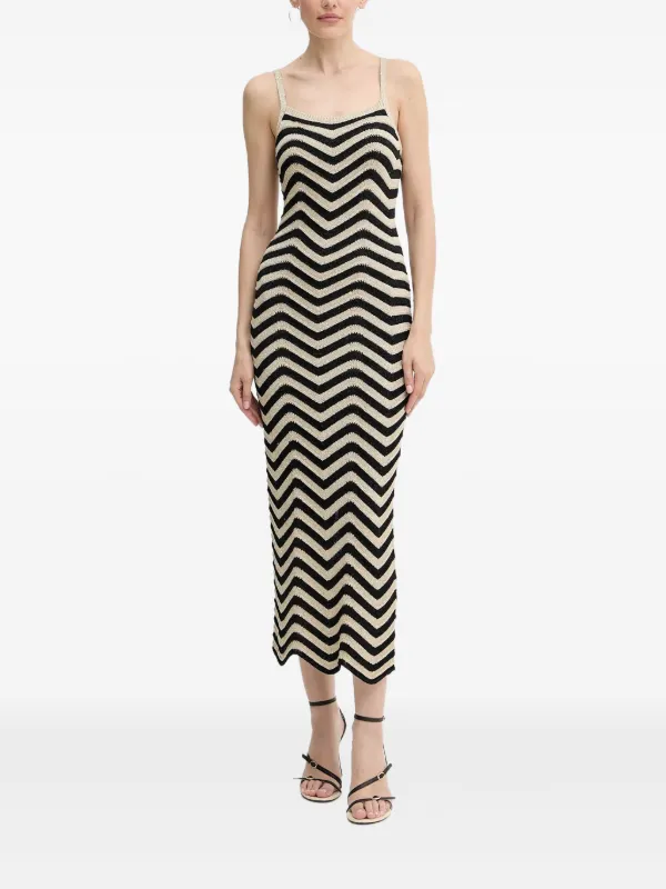 knee length dresses for ladies Alexis // Knit Chevron Enna Maxi Dress – VSP Consignment main image 0