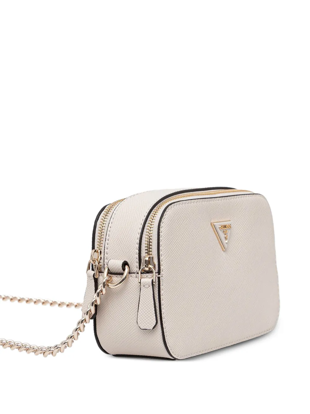 Guess Usa Mini Noelle Logo Cross Body Bag In White