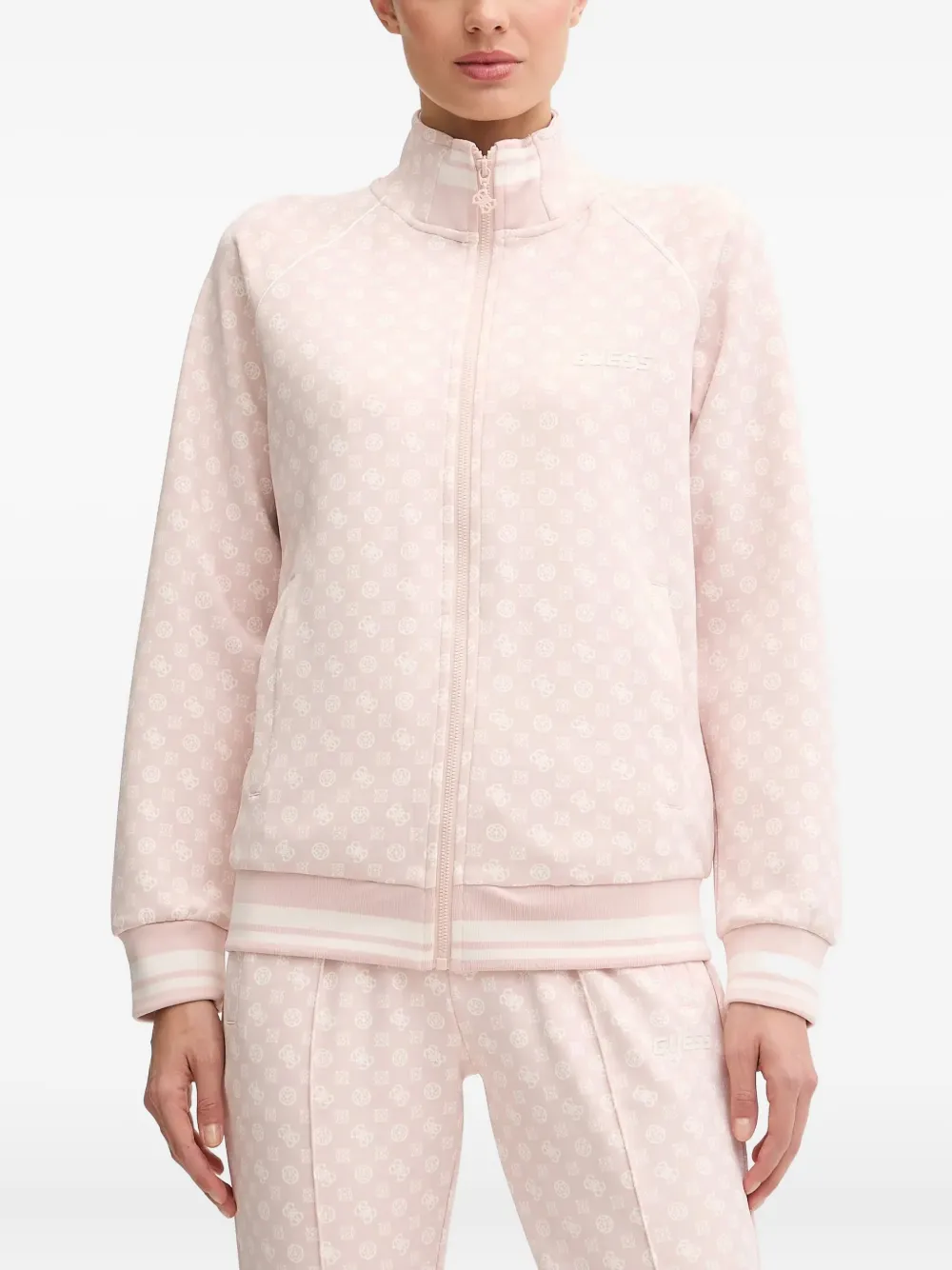 GUESS USA Top met logoprint Roze