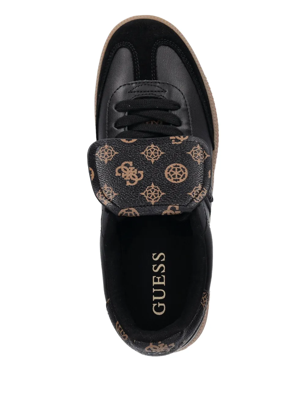Guess Usa Oleeza Logo-print Sneakers In Black