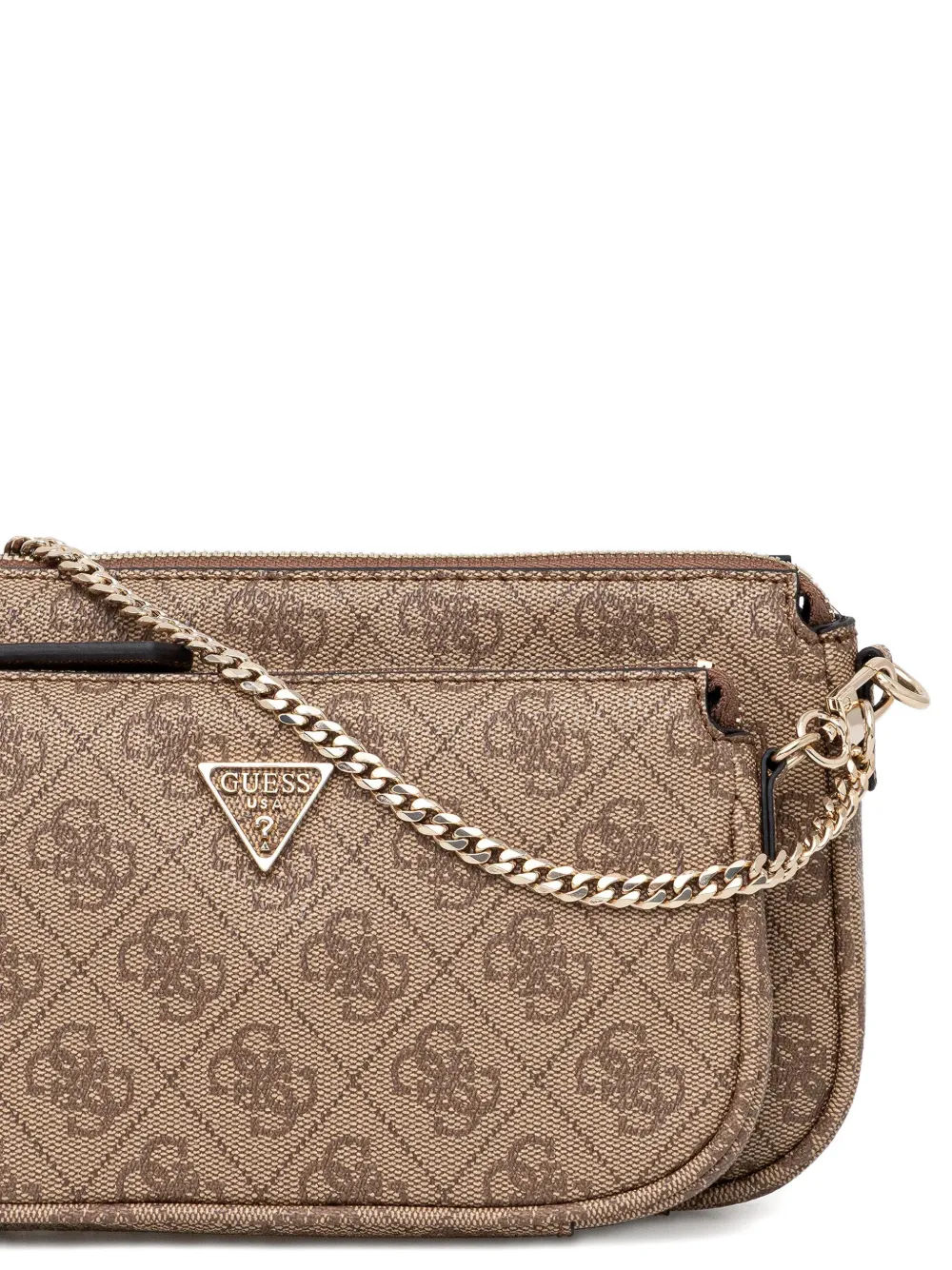 Guess Usa Monogram-pattern Crossbody Bag In Multi