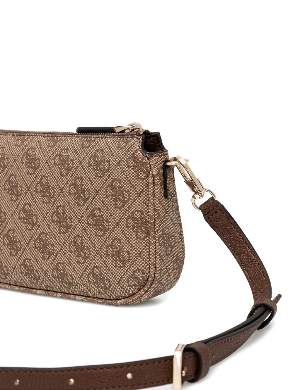 Guess Usa Monogram-pattern Crossbody Bag In Multi