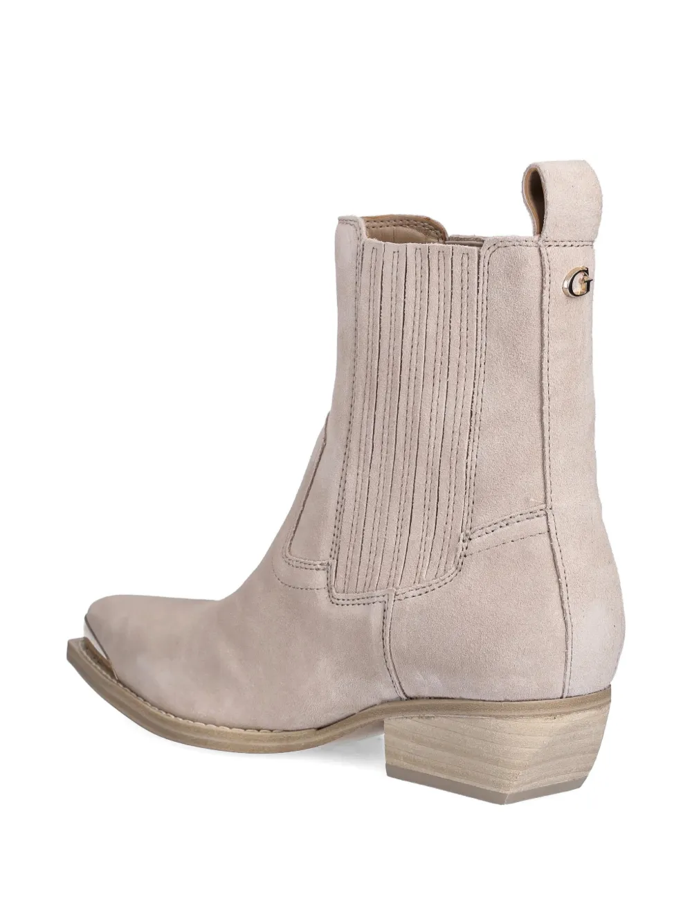 Guess Usa Pointed Toe Boots In Neutral