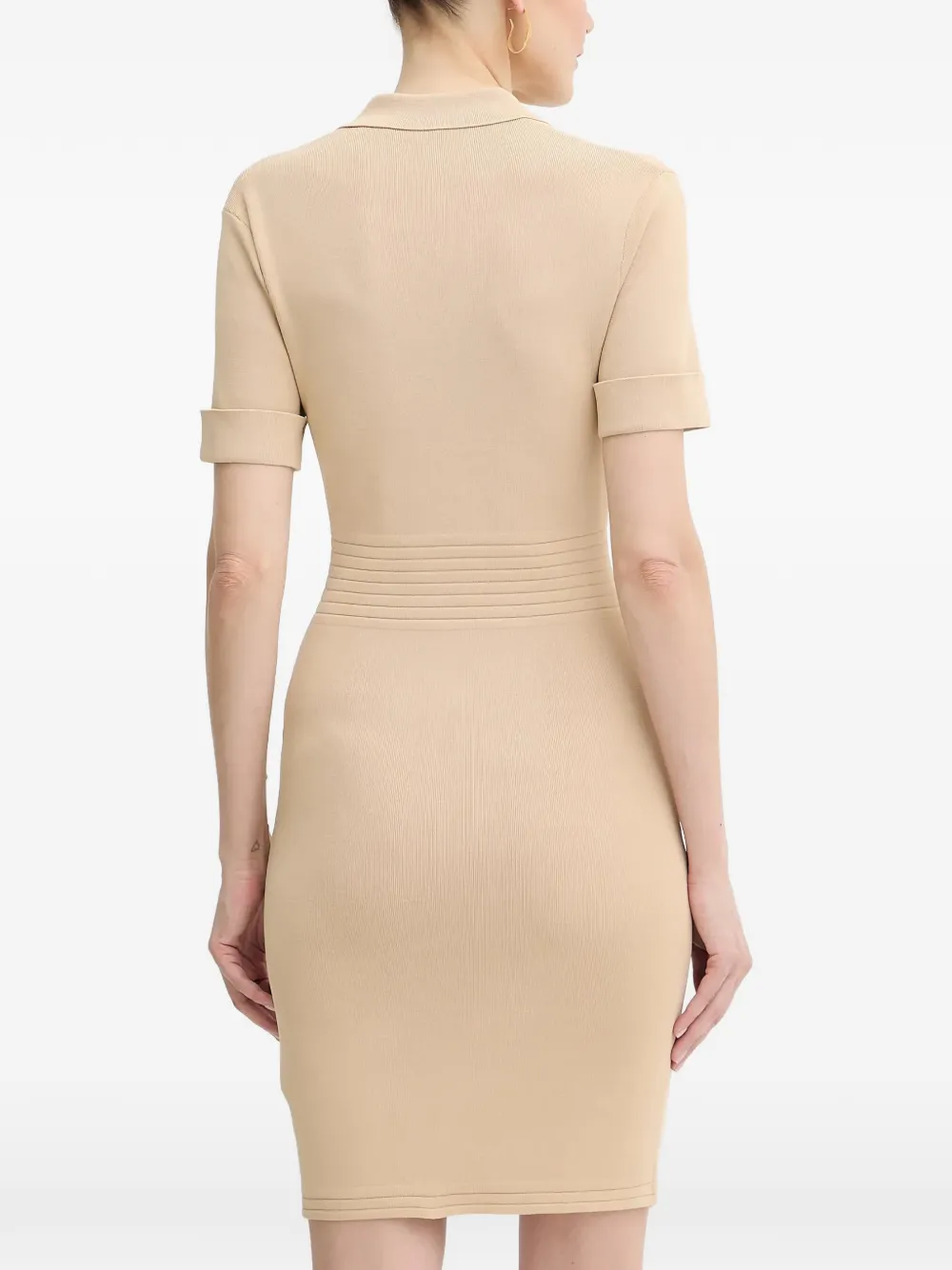 button pocket mini dress