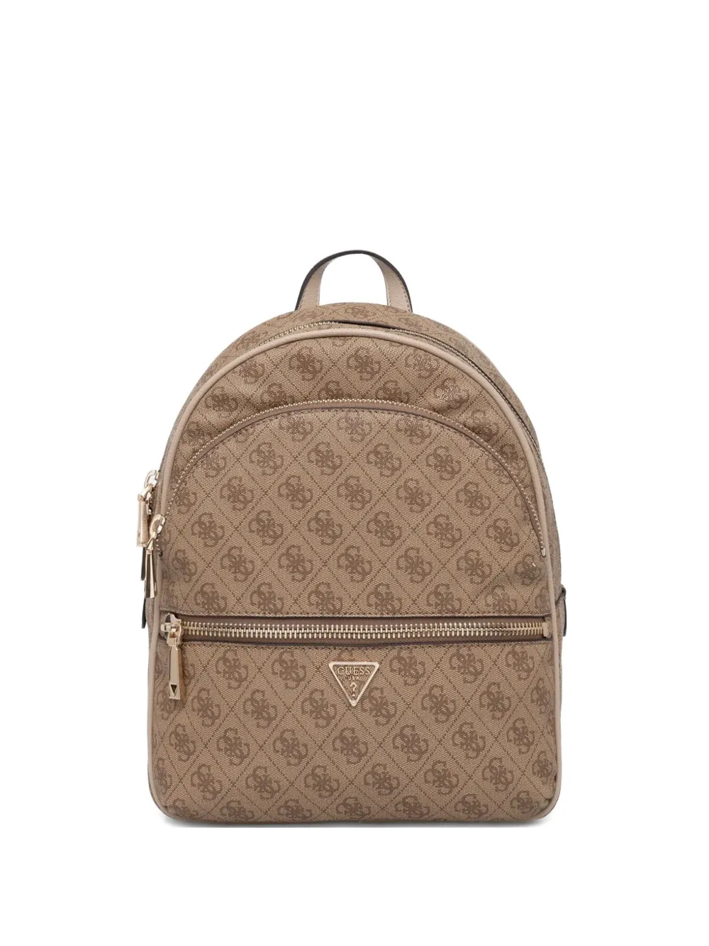 GUESS USA monogram-pattern zip-around backpack | Brown | Image 1