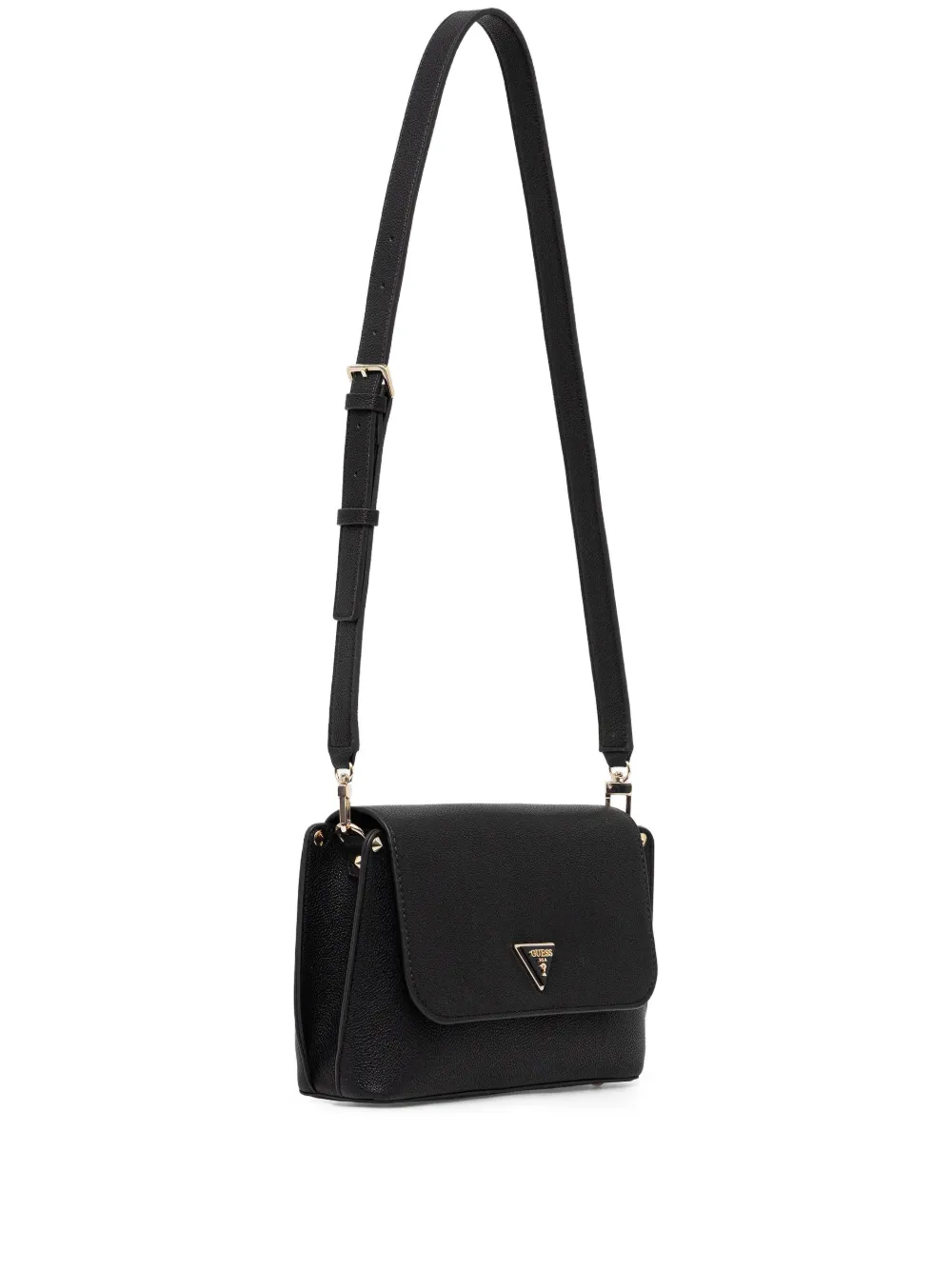 Guess Usa Logo-detail Cross Body Bag In Black