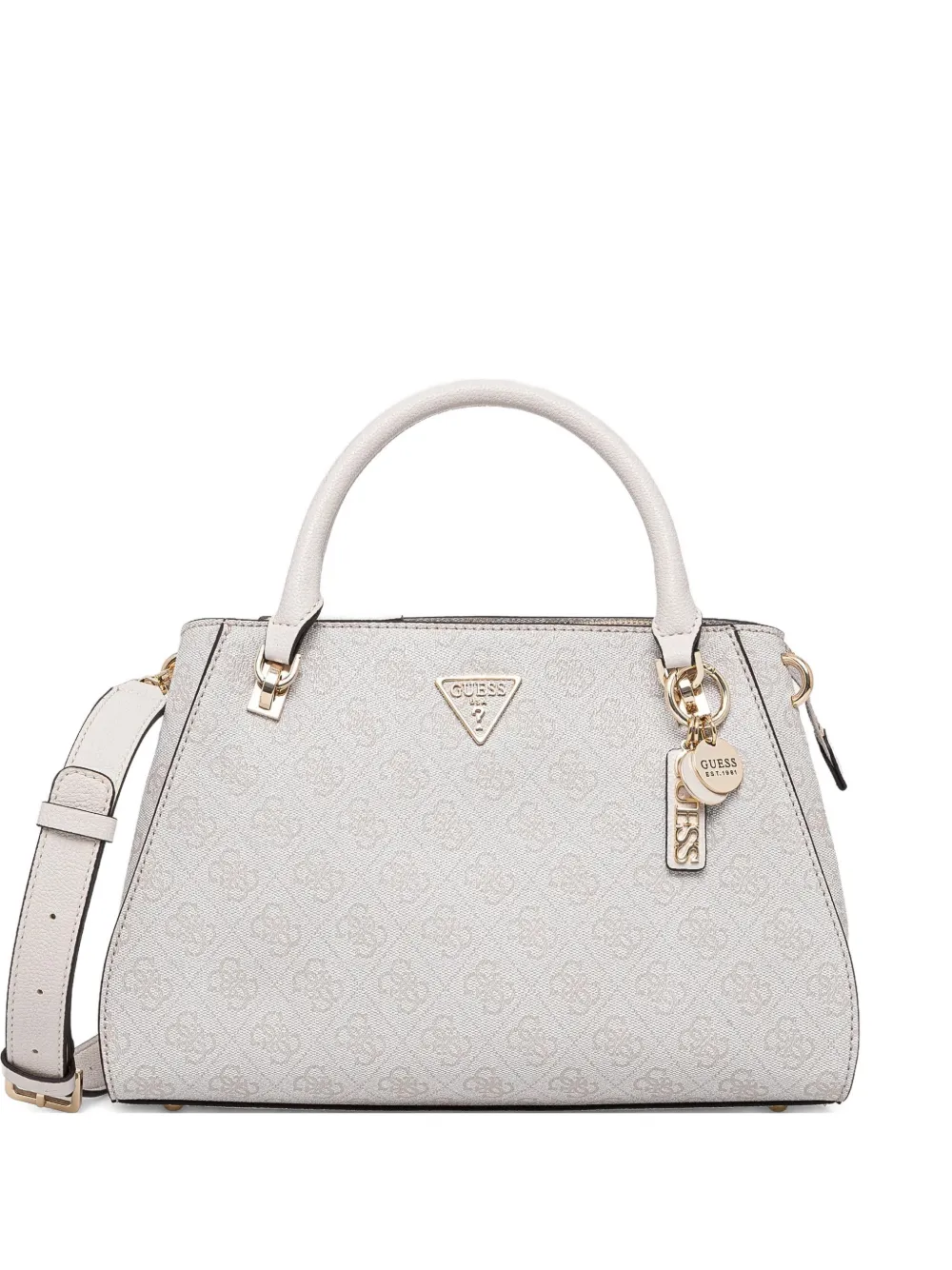 GUESS USA patterned charm tote bag | Neutrals | Image 1