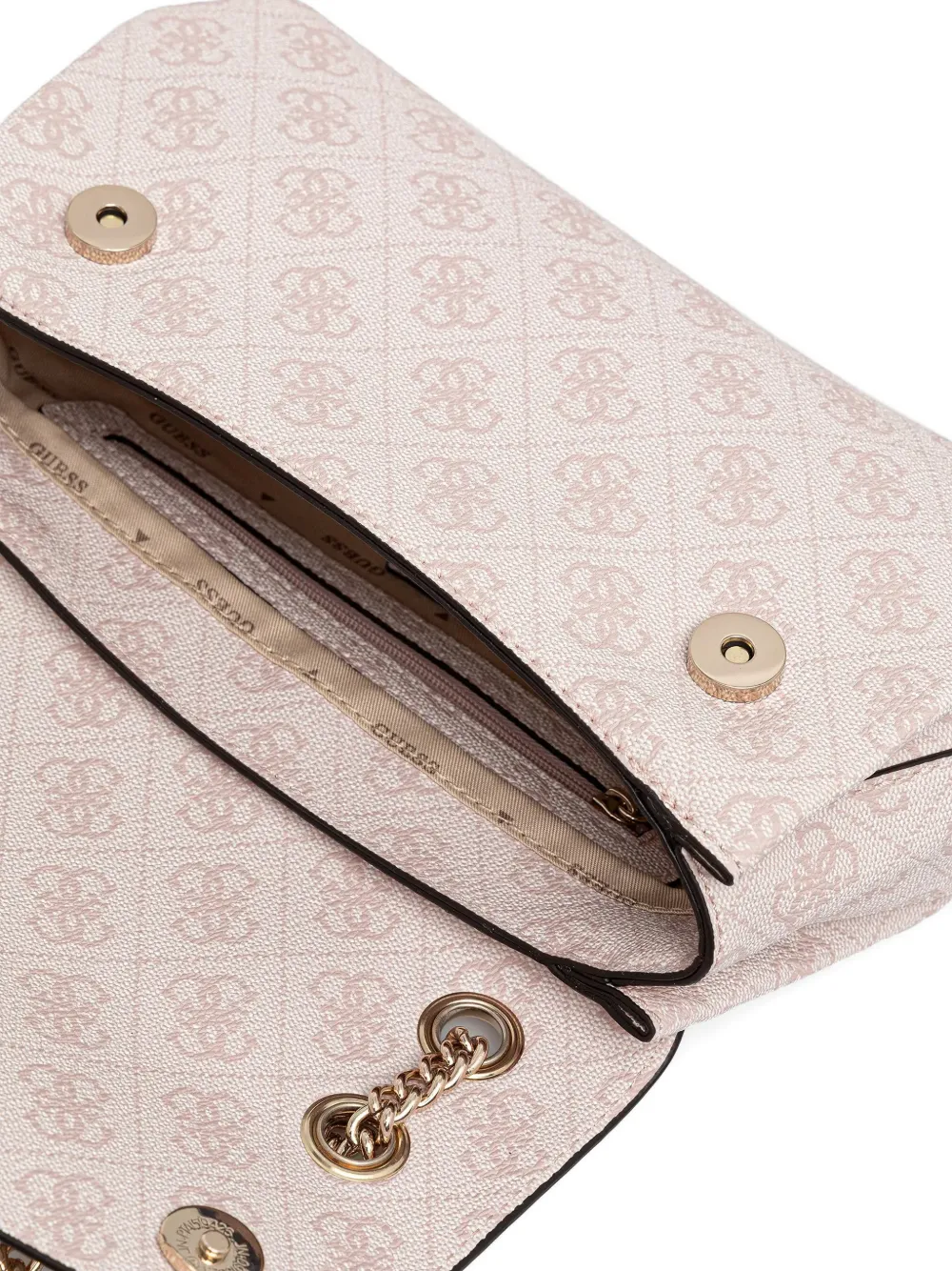 Guess Usa Logo-detail Cross Body Bag In Pink