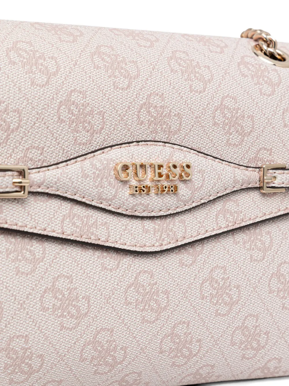 Guess Usa Logo-detail Cross Body Bag In Pink
