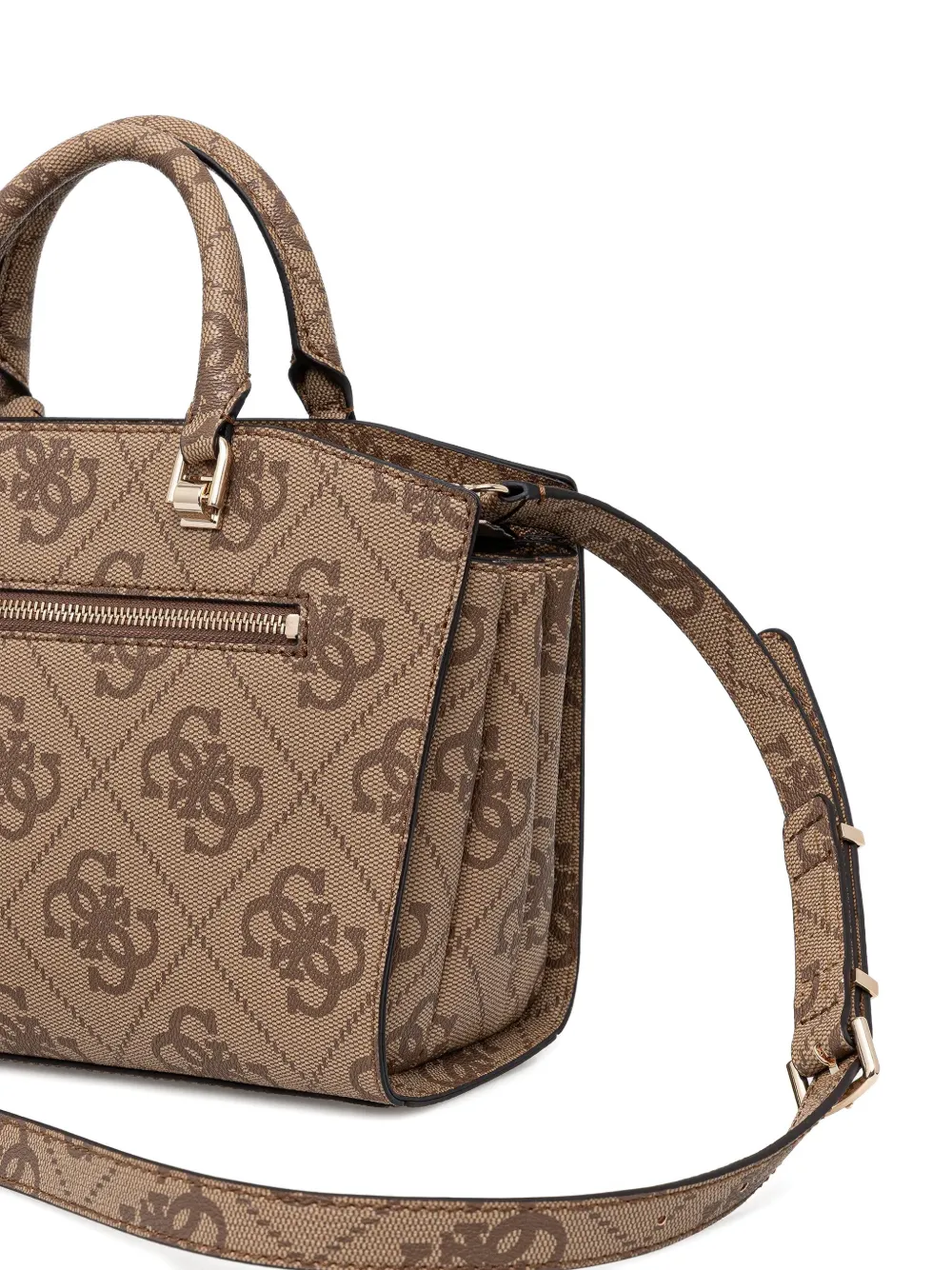 Guess Usa Monogram-pattern Tote Bag In Neutral