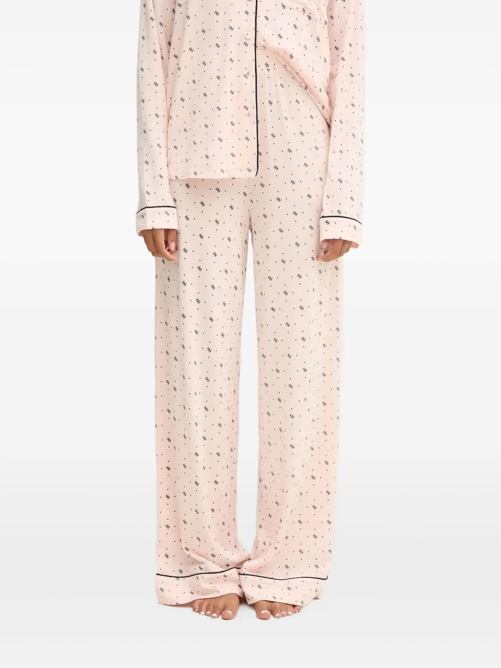 GUESS USA Sasha pyjama met logoprint Roze