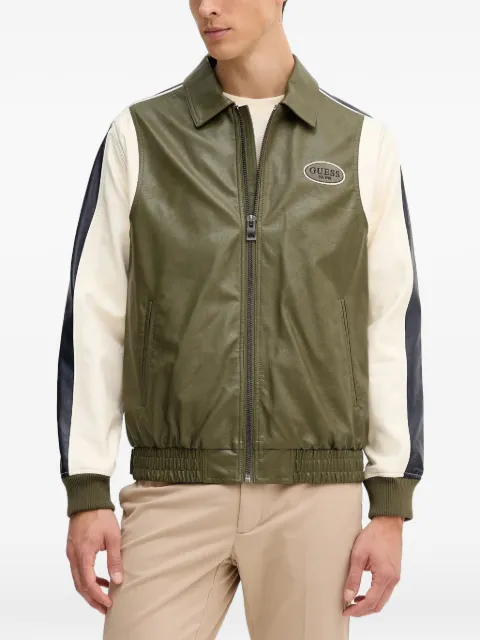 GUESS USA chamarra bomber con paneles y cierre