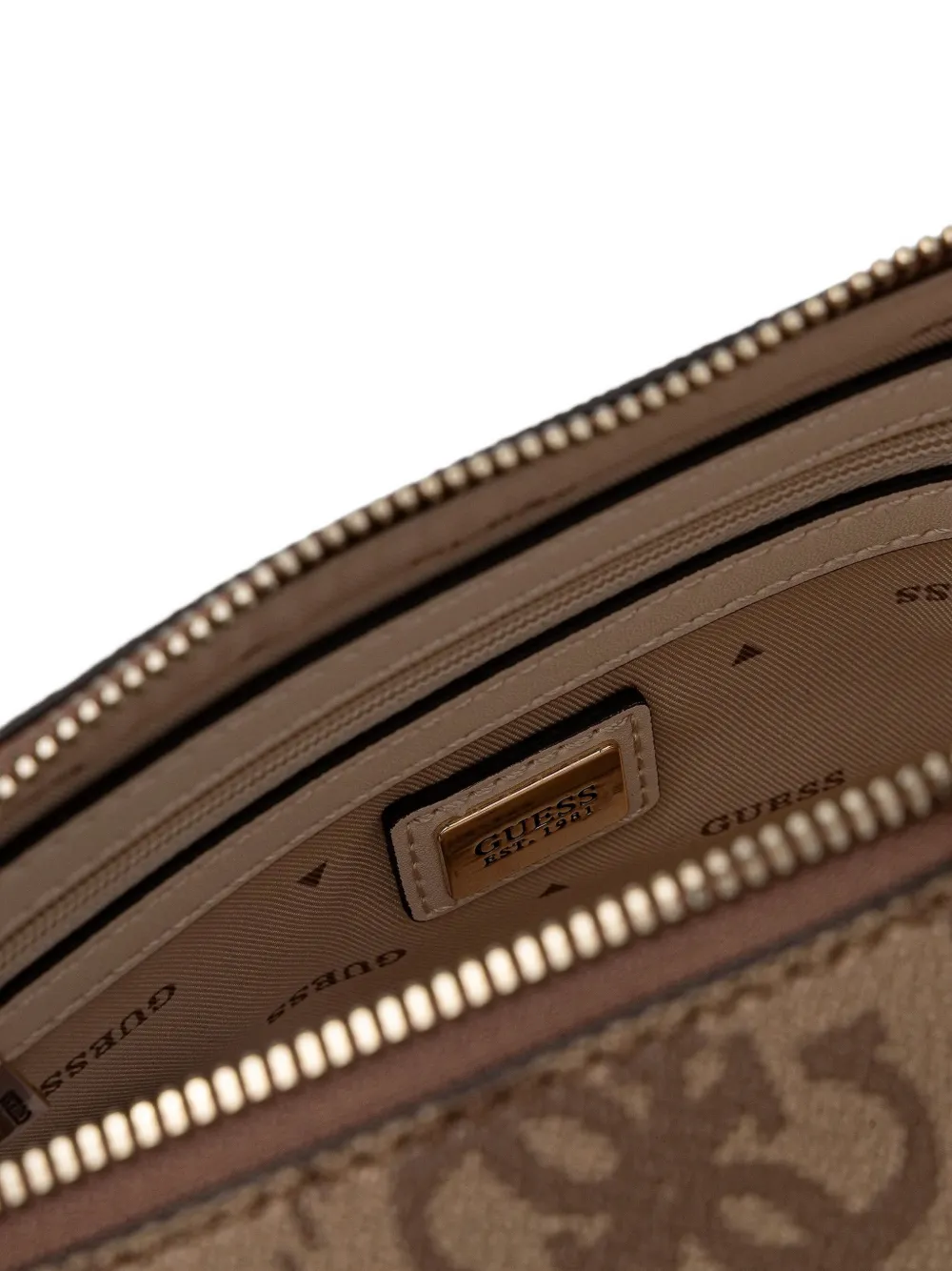 GUESS USA Noelle 4G crossbodytas Bruin