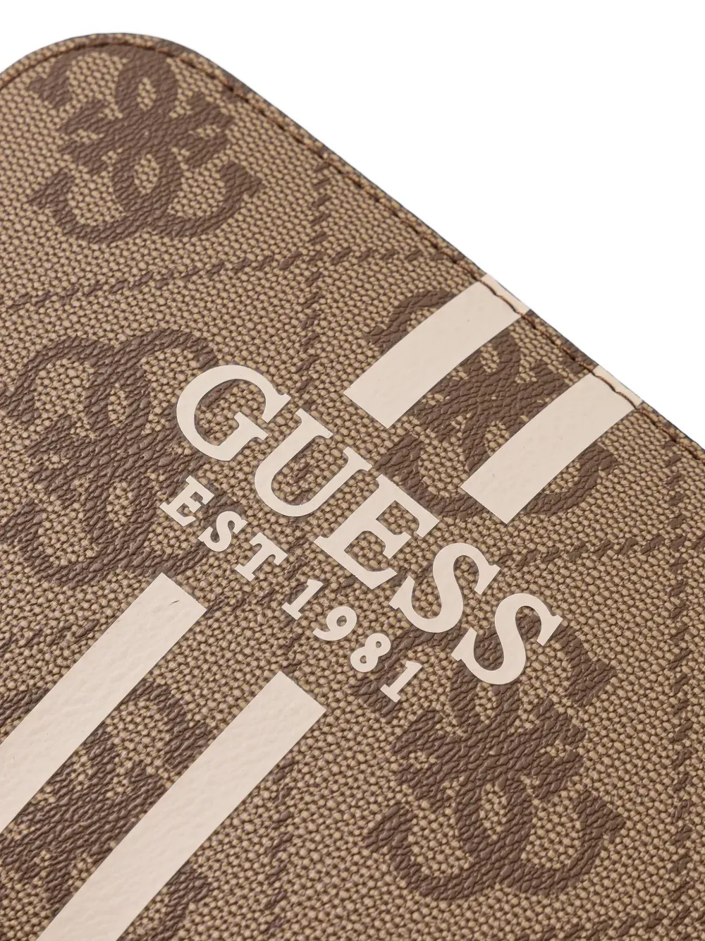 GUESS USA Noelle 4G crossbodytas Bruin
