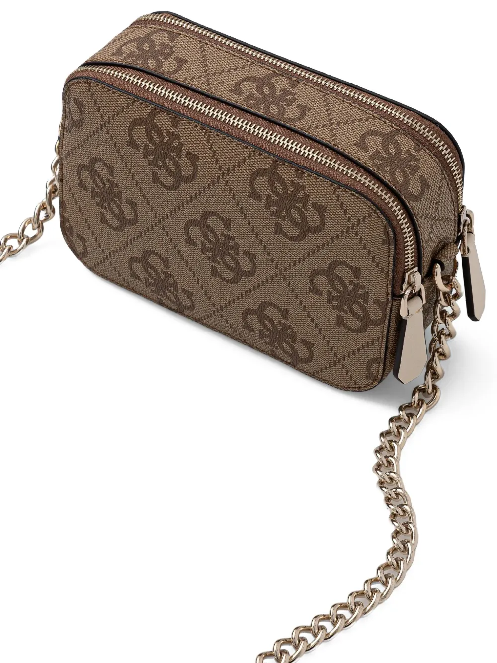 GUESS USA Noelle 4G crossbodytas Bruin
