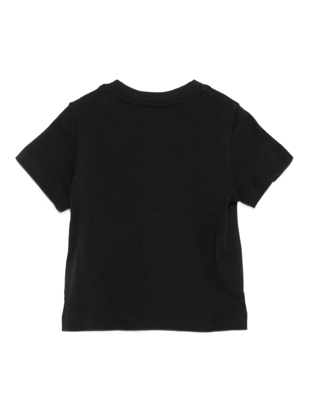 Moschino Kids Katoenen T-shirt met teddybeerprint Zwart
