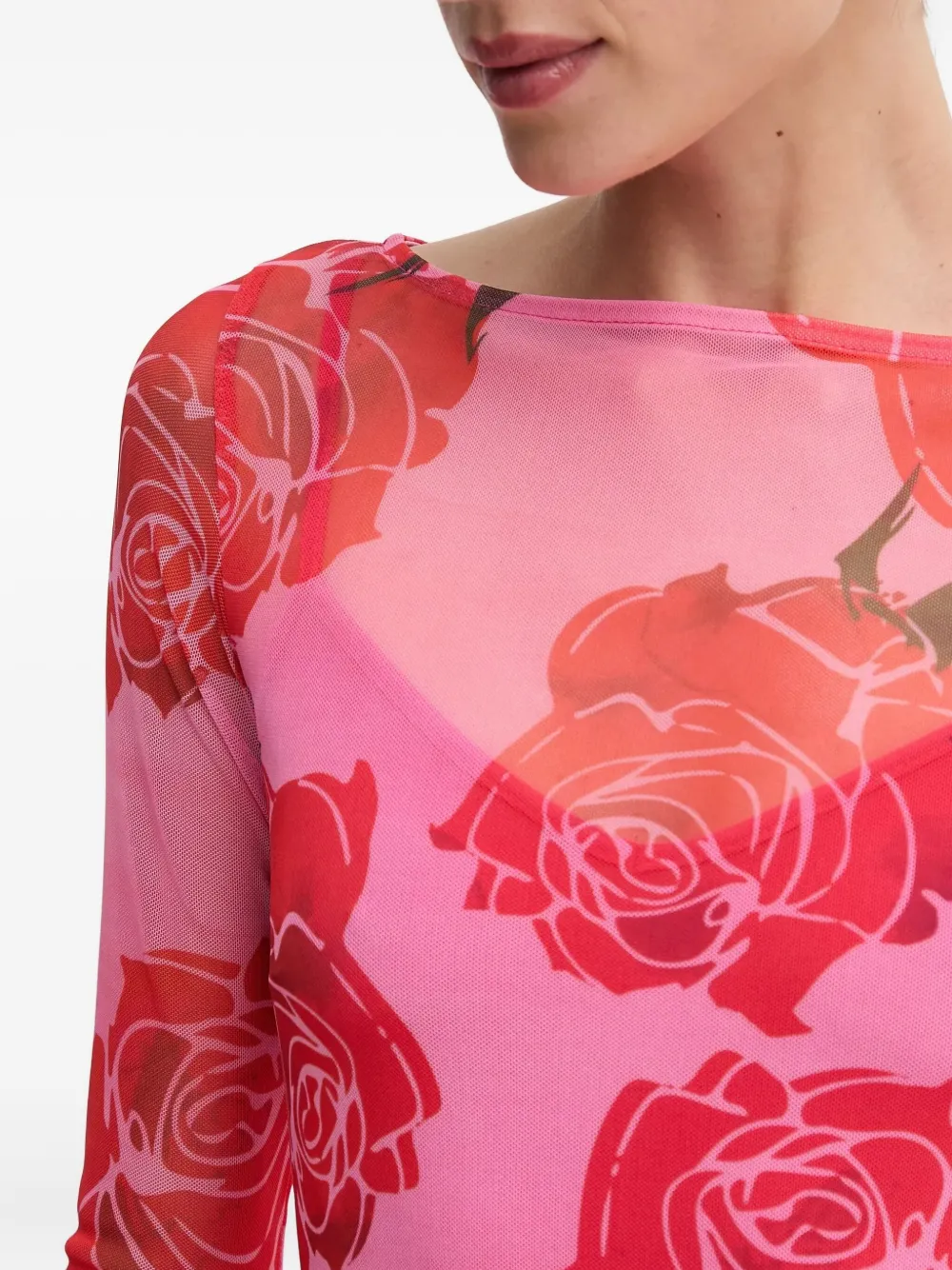 Never Fully Dressed Floral Long-sleeve Maxi Dress In Animal Print