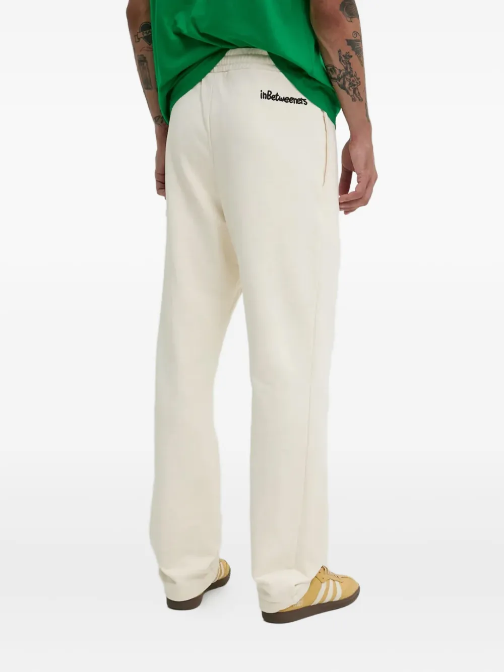 Inbetweeners Embroidered Track Pants In White