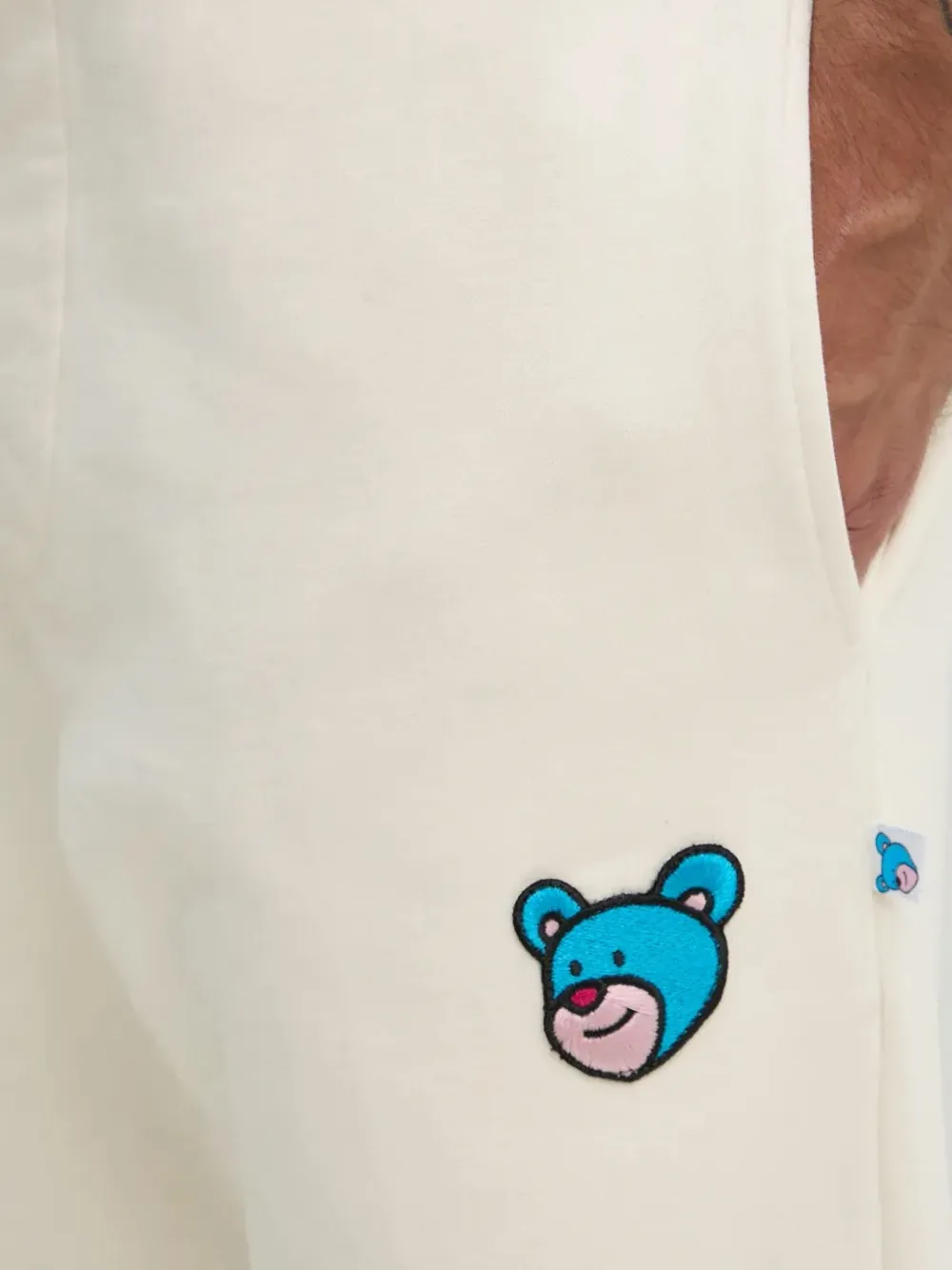 Inbetweeners Embroidered Track Pants In White