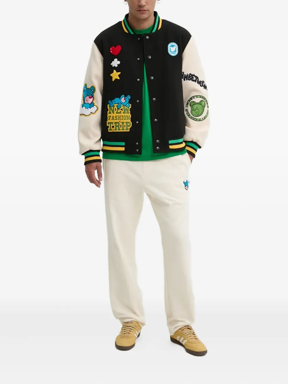 Inbetweeners Embroidered Track Pants In White