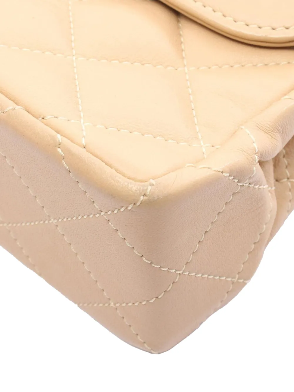 Pre-owned Chanel 1991-1994 Paris Limited Edition Medium Cc Quilted Lambskin Double Flap Shoulder Bag In Brown