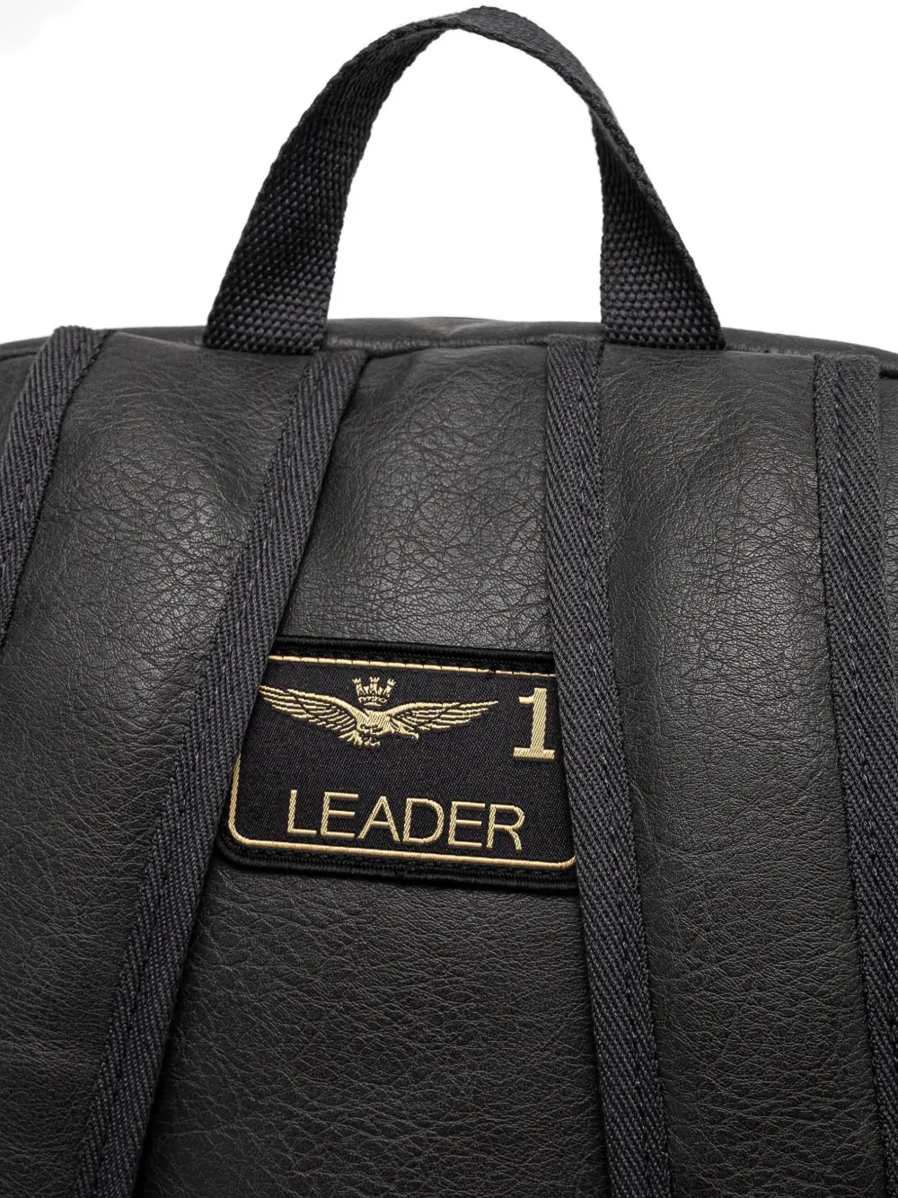 Aeronautica Militare Rugzak met patch Zwart