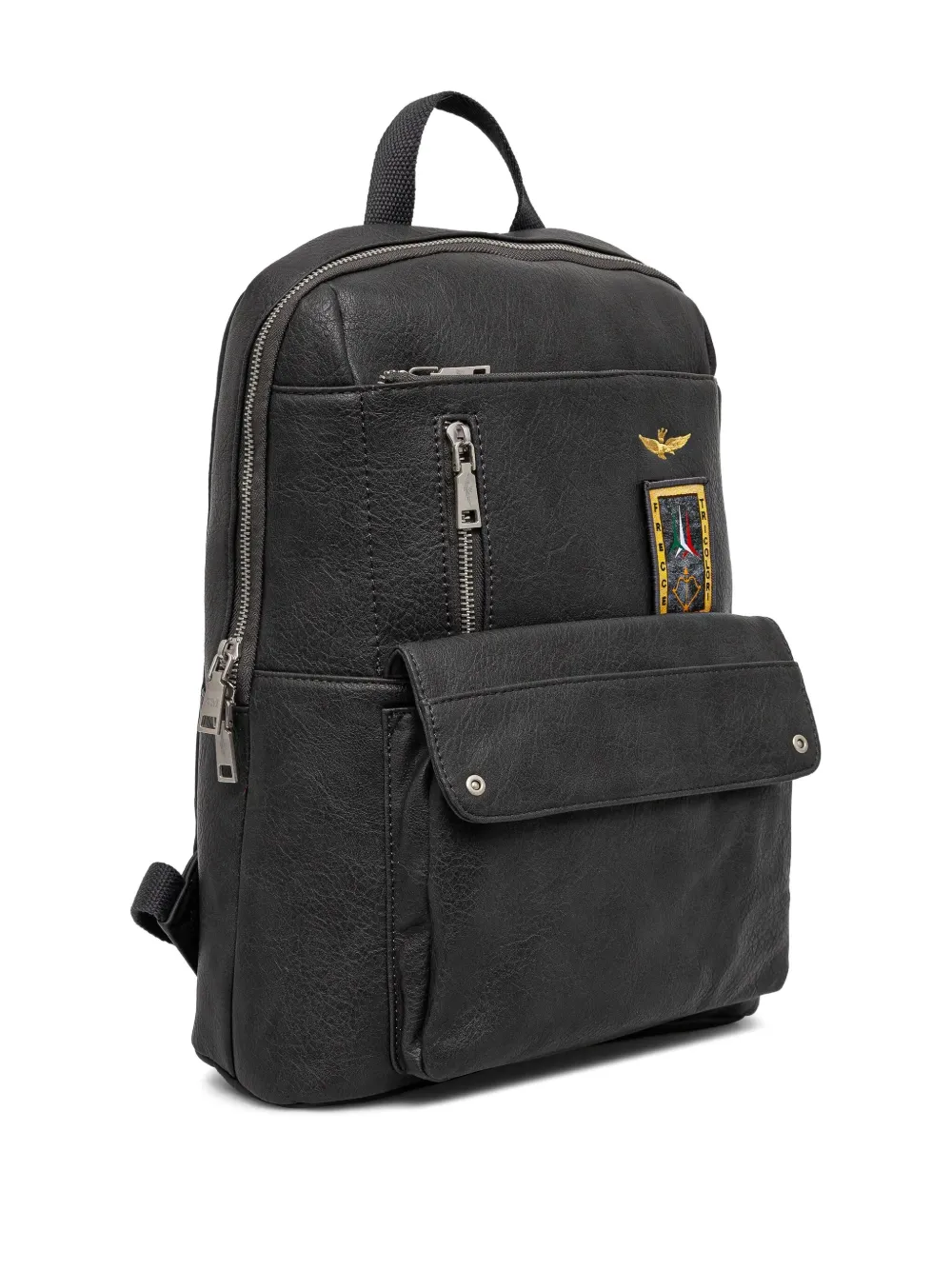 Aeronautica Militare Rugzak met patch Zwart