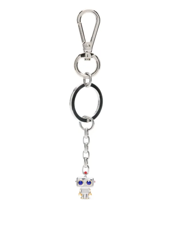 Paul Smith Robot Keyring Silver FARFETCH HK