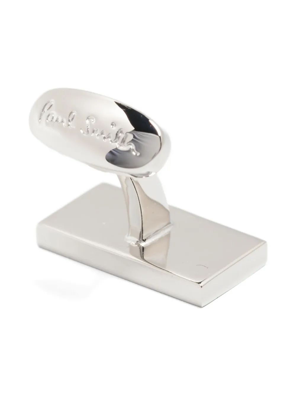 Paul Smith logo-engraved cufflinks - Zilver