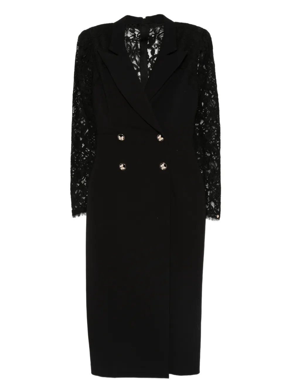 NISSA double-breasted midi dress | Black | Image 1